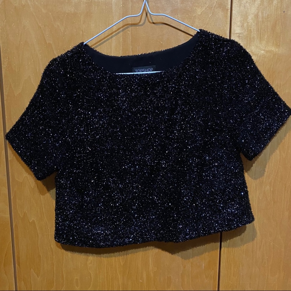 Black crop top